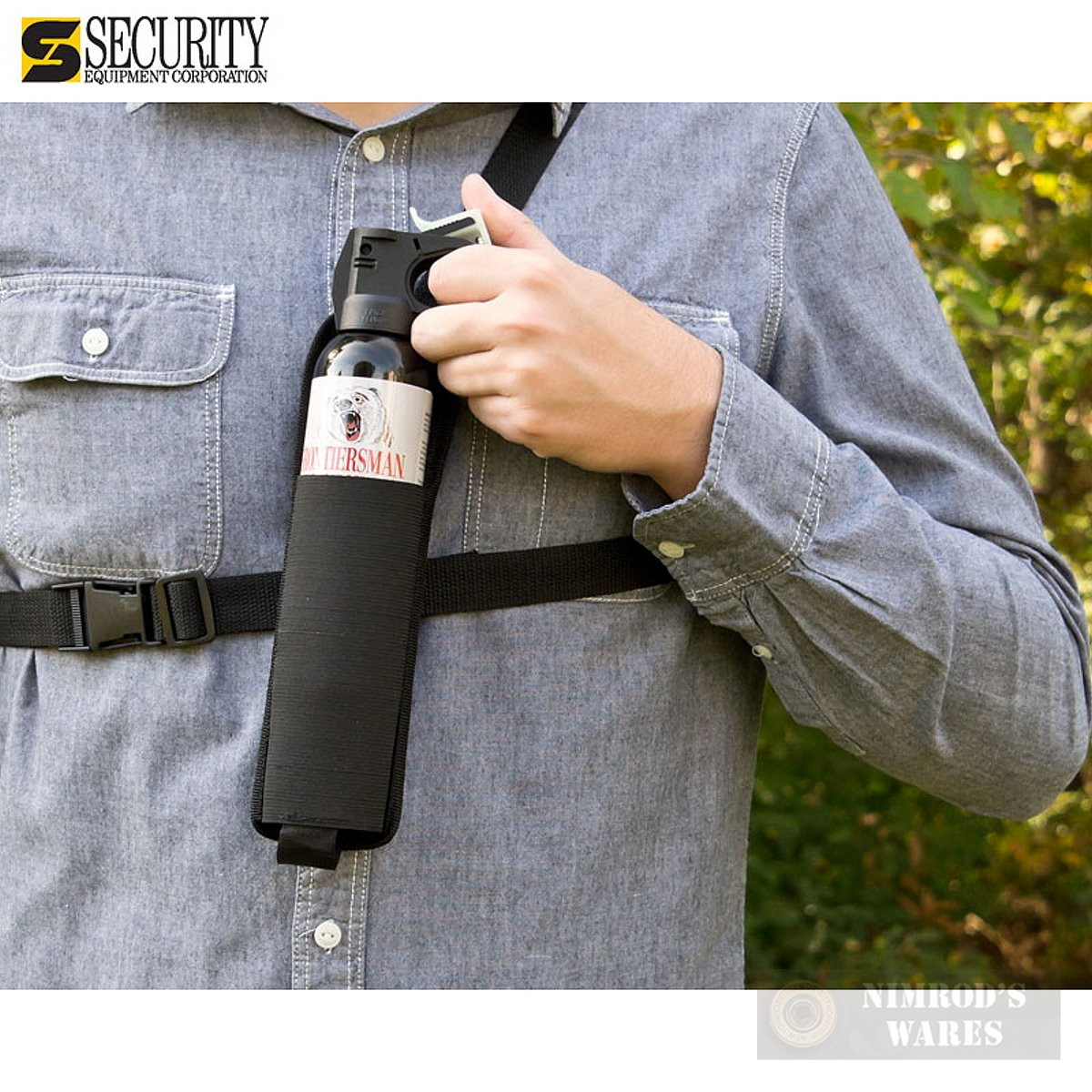 Frontiersman BEAR ATTACK DETERRENT SPRAY Chest Holster 9.2oz 35ft