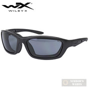 Wiley X BRICK SUNGLASSES Blk/Gry w/ Facial Cavity Seal PPE 854