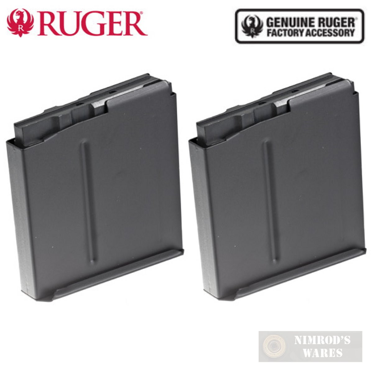 Ruger PRECISION RIFLE .338 LAPUA 5 Round MAGAZINE 2PACK 90683