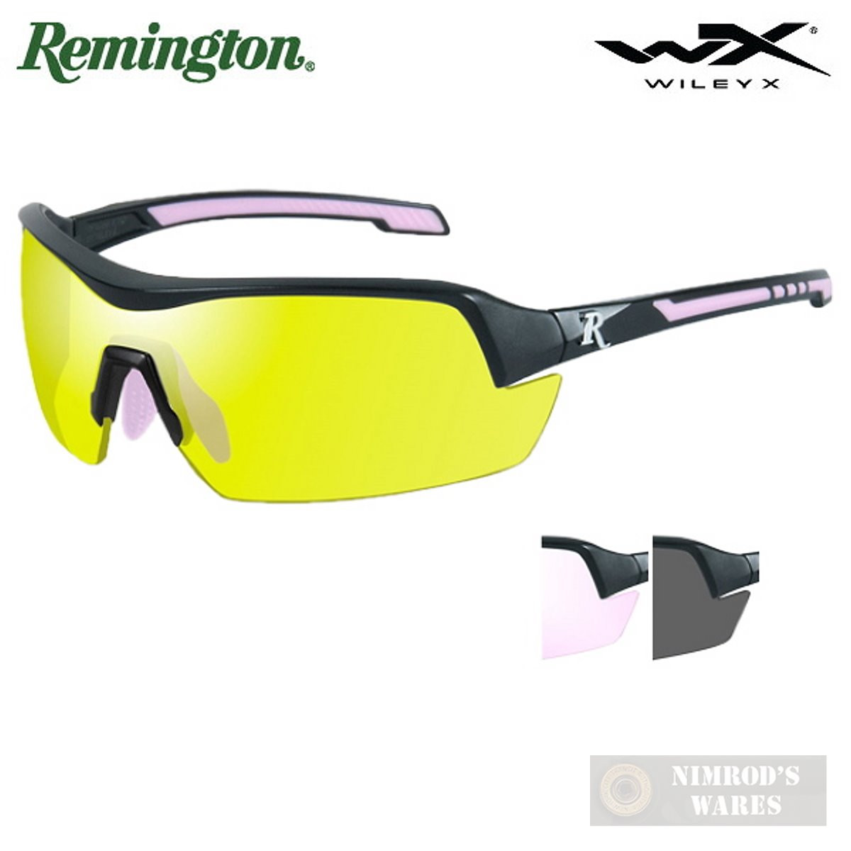Remington Wiley X Shooting GLASSES Ballistic 3 LENSES Women's RE203