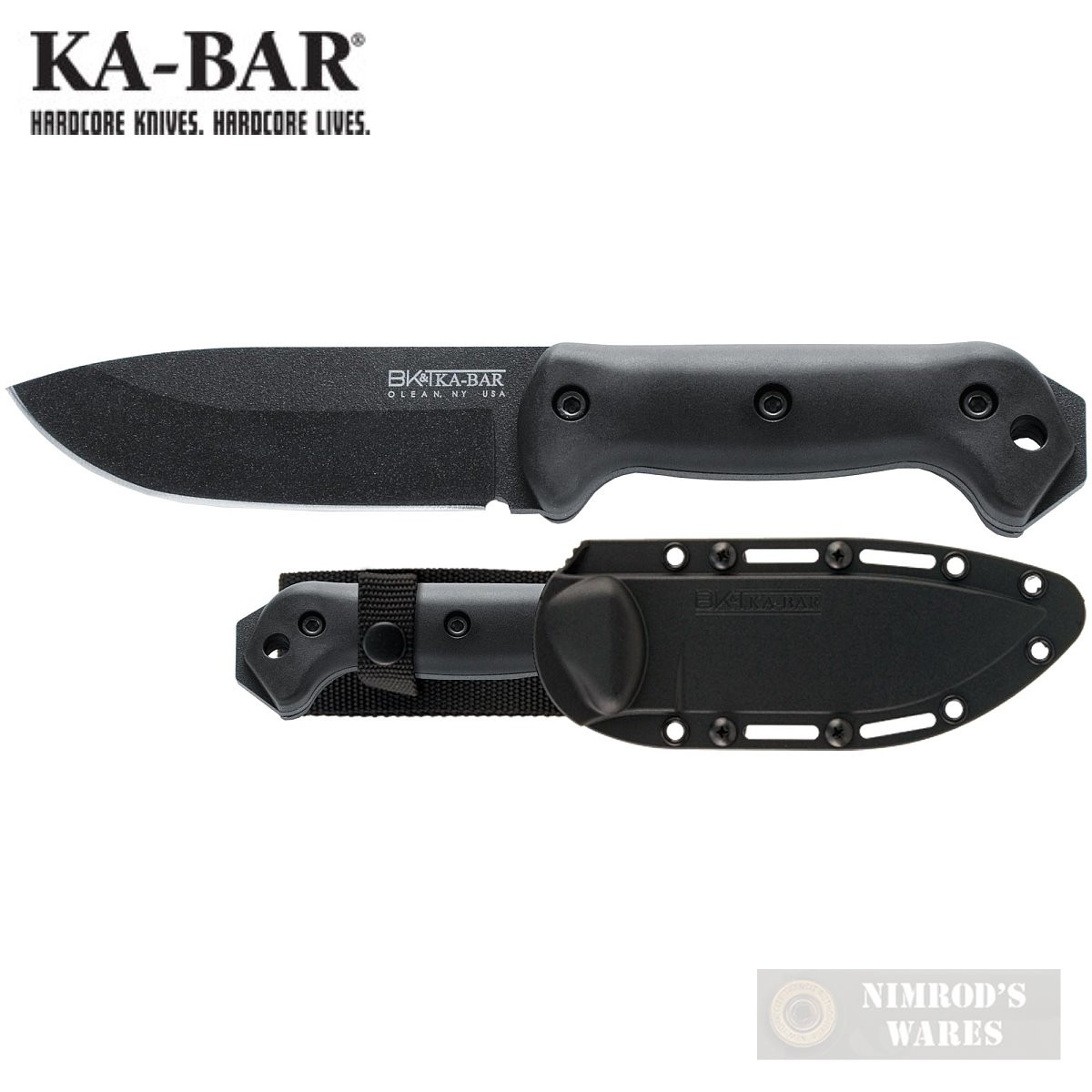 KaBar BECKER COMPANION KNIFE Fixed Blade 5.25" + SHEATH BK2
