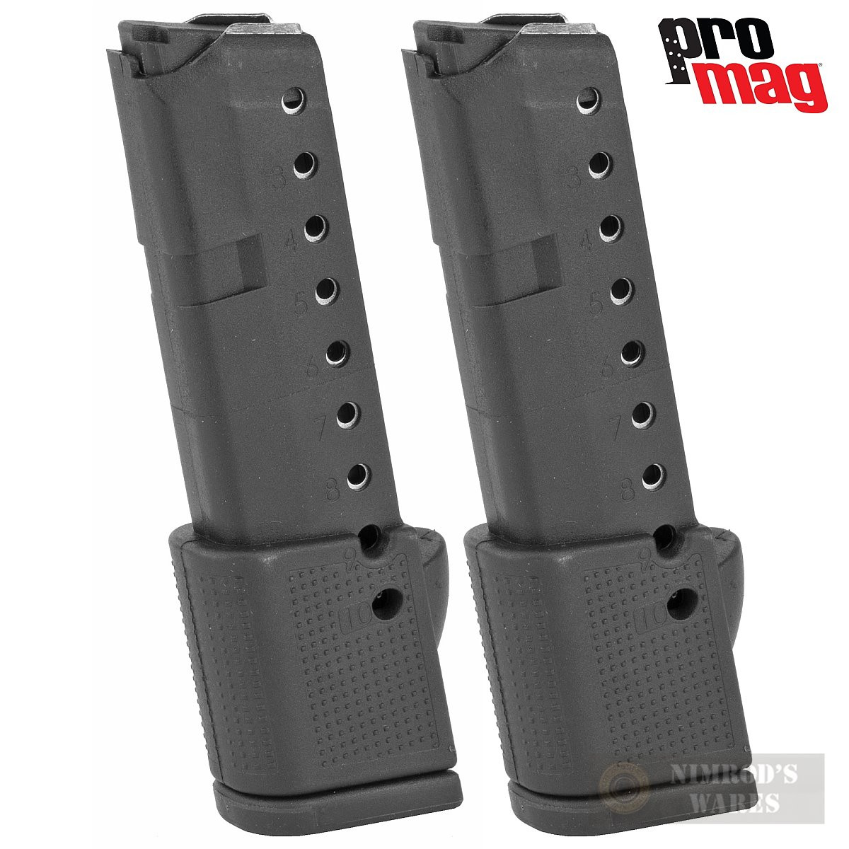 Promag fits Glock 42 .380 ACP 6-Round Black Polymer Magazine GLK 10 