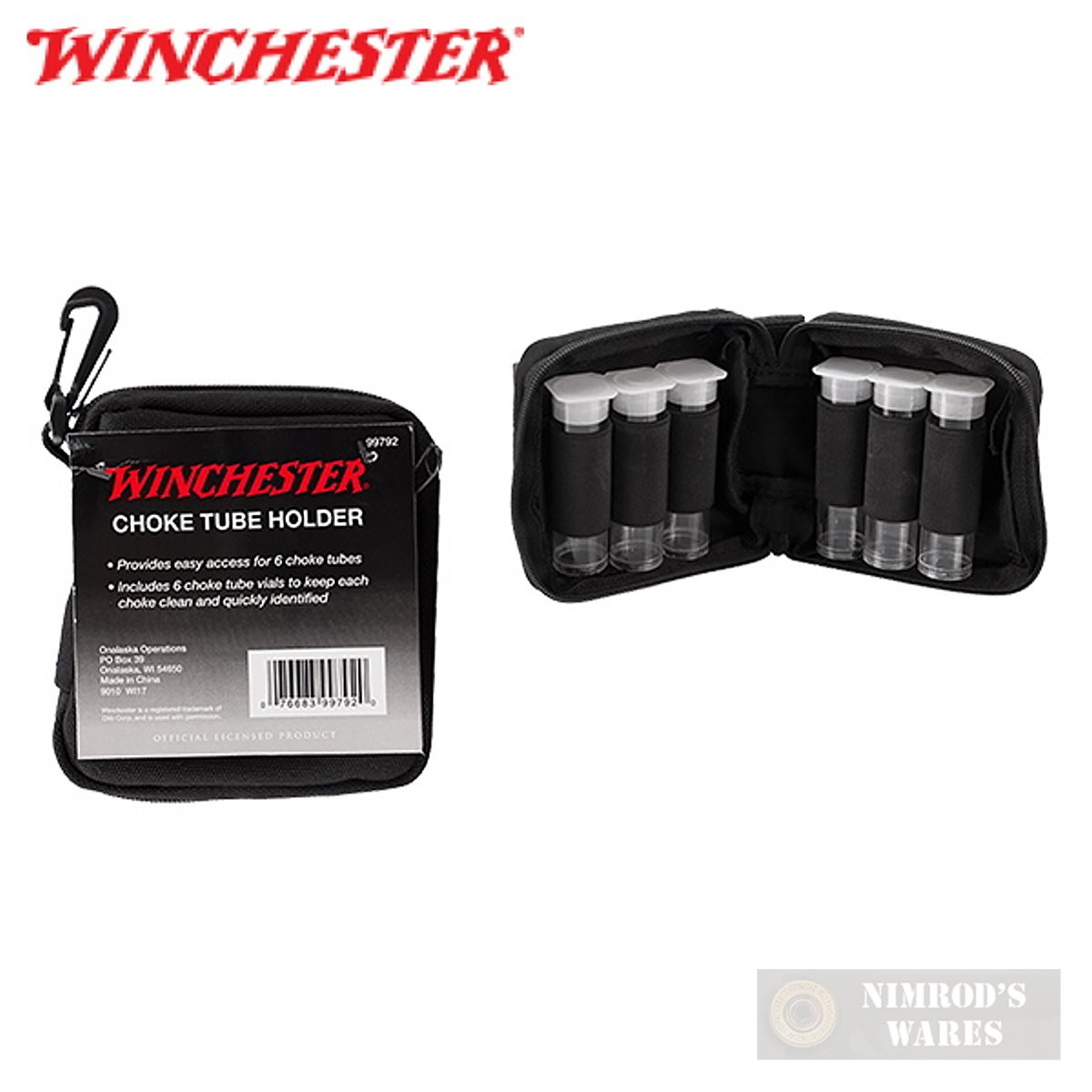 Winchester CHOKE TUBE CASE + VIALS Holds 6 Tubes 99792