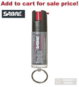 Sabre 3-In-1 PEPPER SPRAY Key Ring 10ft 25 Bursts Self-Defense KR-14 - Add to cart for sale price!