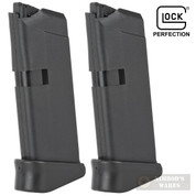 Glock 42 G42 .380 ACP 6 Round MAGAZINE 2-PACK + Extensions 08833