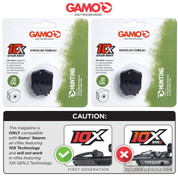 Gamo SWARM MAXXIM WHISPER MAGNUM GEN1 10X .22 Quick-Shot MAGAZINE 2-PACK 621258854
