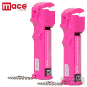 Mace Personal PEPPER SPRAY 2-PACK 12ft 20 Bursts SELF DEFENSE Neon Pink 80726