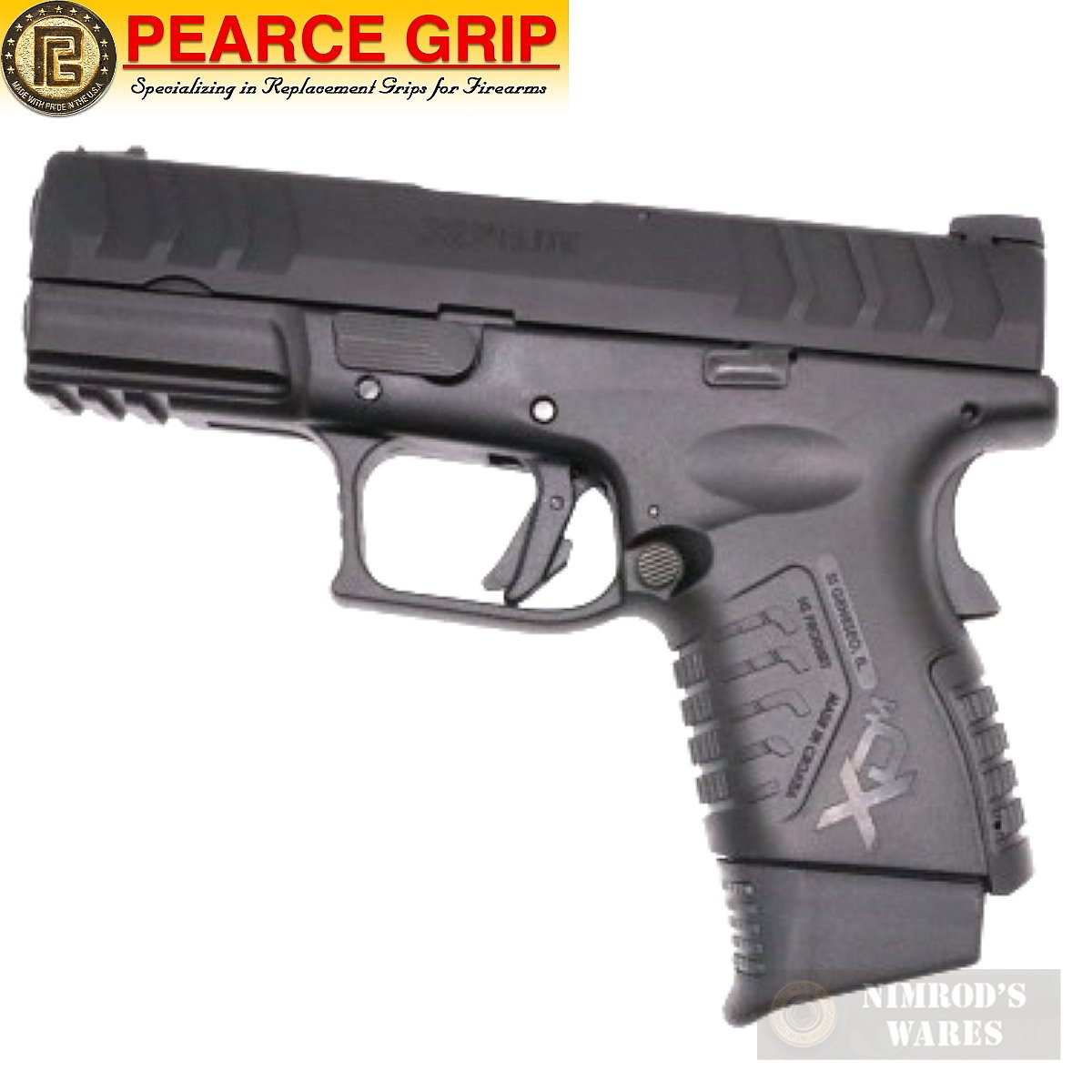 Pearce Grip SPRINGFIELD 10mm 45ACP XDME / XDM Elite COMPACT OSP / XD