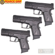 Pearce Grip SPRINGFIELD 10mm 45ACP XDME / XDM Elite COMPACT OSP / XD-Series Compact/Subcompact +2 Extension 3-PACK PG-ME10+