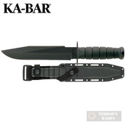 Ka-Bar FIGHTER KNIFE Straight Edge 8" 1095 Cro-Van + SHEATH 1269