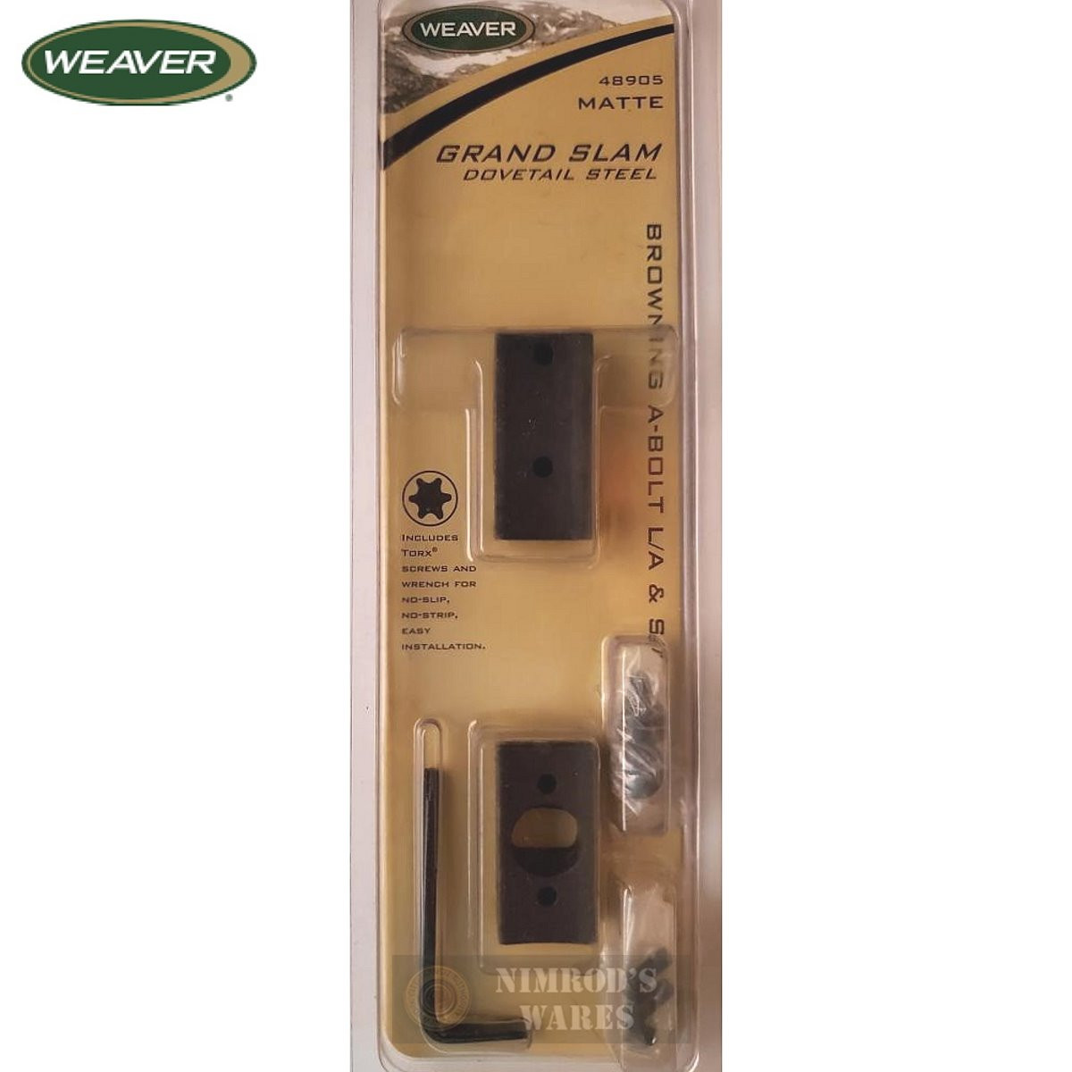 Weaver BROWNING ABolt LA/SA .22LR SCOPE BASE Dovetail Matte 48905