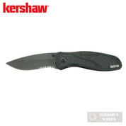 Kershaw BLUR KNIFE Serrated Drop Point 3.4" CERAKOTE EDC 1670BLKST