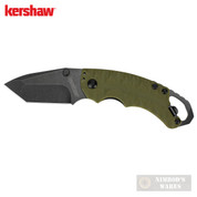 Kershaw SHUFFLE II KNIFE Folding Tanto 2.6" Olive Handle 8750TOLBW