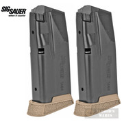Sig P365 9mm 10 Round MAGAZINE 2-PACK Finger Extension MAG-365-9-10X-COY