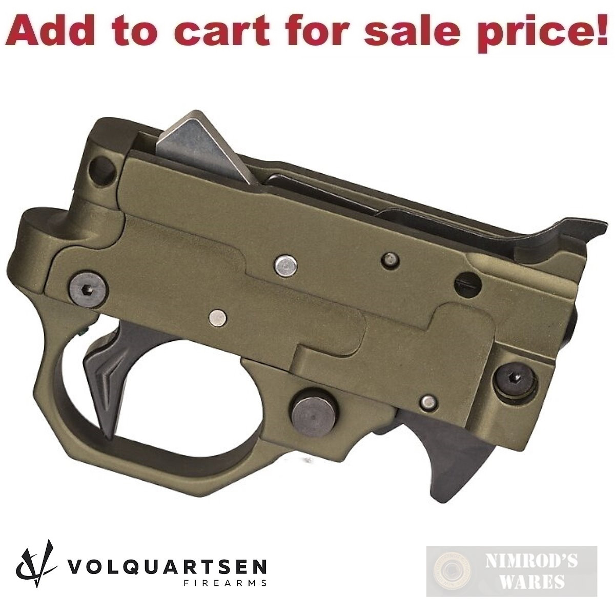 Volquartsen TG2000 Ruger 10/22 TRIGGER GROUP ASSEMBLY OD Green VCTP1