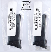 Glock 27 G27 .40SW 9 Round MAGAZINE 2-PACK + Finger Extensions 27009 Used