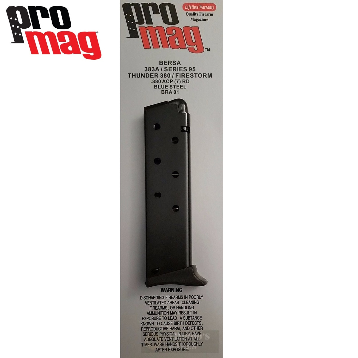 Pro Mag 10rd .380 ACP magazine for Bersa 383A blued 