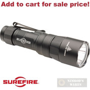 SureFire Turbo FLASHLIGHT 650/25 Lumens Dual-Fuel Rechargeable EDC1-DFT-BK - Add to cart for sale price!