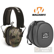 Walker's RAZOR SLIM QUAD EAR MUFFS NRR 23 RealTree + CASE GWP-RSEQM-CMO GWP-REMSC