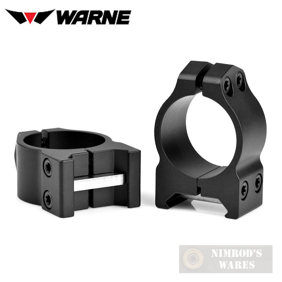 Warne Maxima 1" LOW SCOPE RINGS Matte Picatinny Weaver 200M