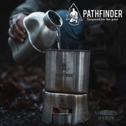 Pathfinder Military-Style COOKING KIT Canteen Cup Stove Lid PFCCS-101