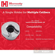 Hornady Universal Shell Holder #6 22 PPC 6mm 256Win 38/357 390546