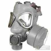 Mil-Surplus Finnish Gas Mask + Nuclear Biological Chemical Suit MED/Gloves/Bag