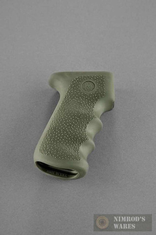 Hogue 74001 5.45/7.62 OverMolded Grip + Finger Grooves OD Green