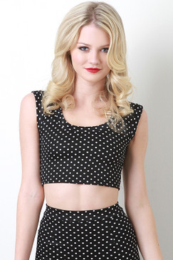 Dotted Crop Top