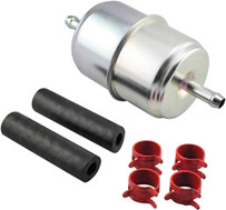Baldwin BF833-K2 In-Line Fuel Filter with Clamps and Hoses