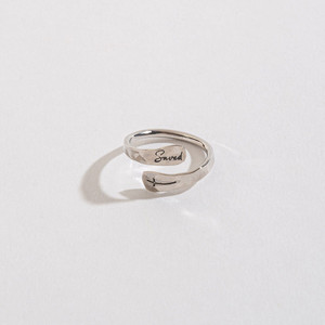 Inspirational Engraved Adjustable Ring