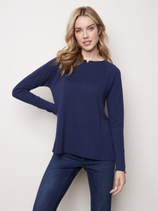 Charlie B Solid Knit Top (4 colors)