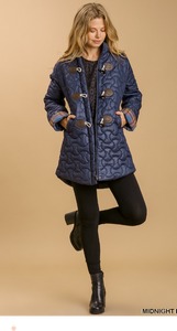 Quilted Blue Jacket w/pockets