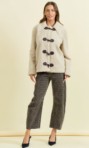 Shearling Toggle Duffle Coat