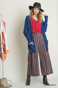 Open Front Cardigan w/Pockets