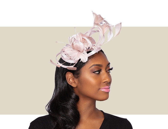 Poisey Fascinator – Pink & Silver