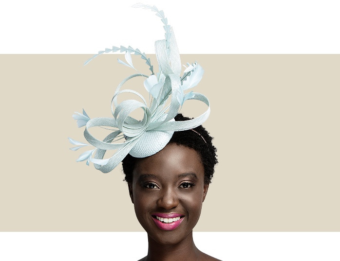 mint green fascinator hat