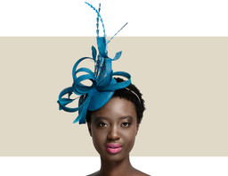 FEATHER HEADPIECE - Teal