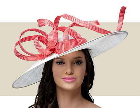 AMERICAN IN PARIS HAT - Ivory and Pink 