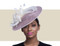 TULAROSA Two Tone Fascinator Church Hat - Taupe and Ivory