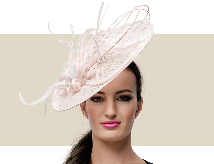 blush hats and fascinators