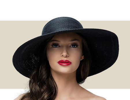 SMALL SUN HAT - Black - Gold Coast Couture