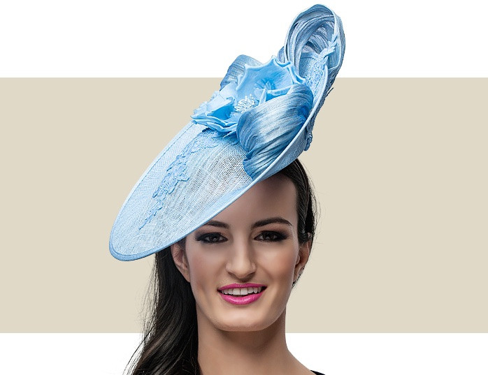 powder blue hat