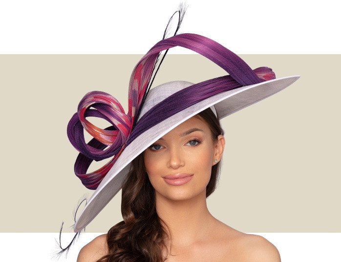SUZANNA - White, Purple and Pink - Gold 