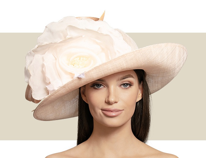 SMALL OVAL HAT - Pale Pink - Gold Coast Couture