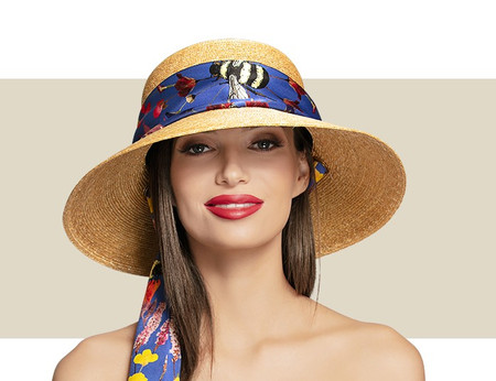 https://cdn10.bigcommerce.com/s-wskkt5d/products/1461/images/6163/vivien-sheriff-womens-natural-small-brim-packable-sun-hat-with-bumble-bee-blue-silk-scarf__65112.1573193243.450.800.jpg