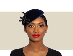 WOMENS DRAGONFLY BERET - Navy and Black