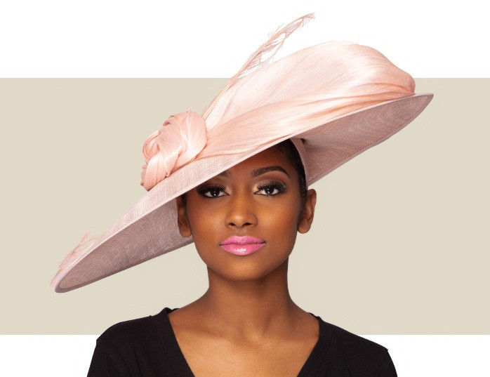 MERTA HAT - Light Pink - Gold Coast Couture