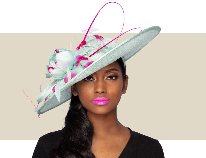 Pink best sale fascinator hat