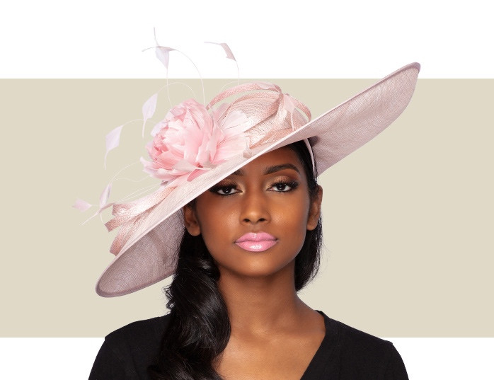 pink occasion hat